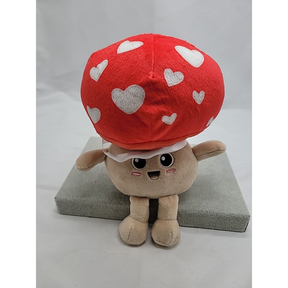 Frankford I Like You Very Mush Stuffed Plush Mushroom  Hearts Love Toy 9"
